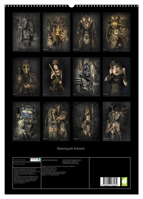 Steampunk Artwork (CALVENDO Premium Wandkalender 2026)