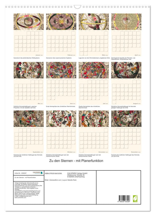 Zu den Sternen - mit Planerfunktion (CALVENDO Wandkalender 2026)