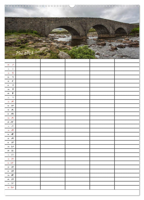 Isle of Skye - Schottlands Inseln - Familienplaner (CALVENDO Wandkalender 2026)