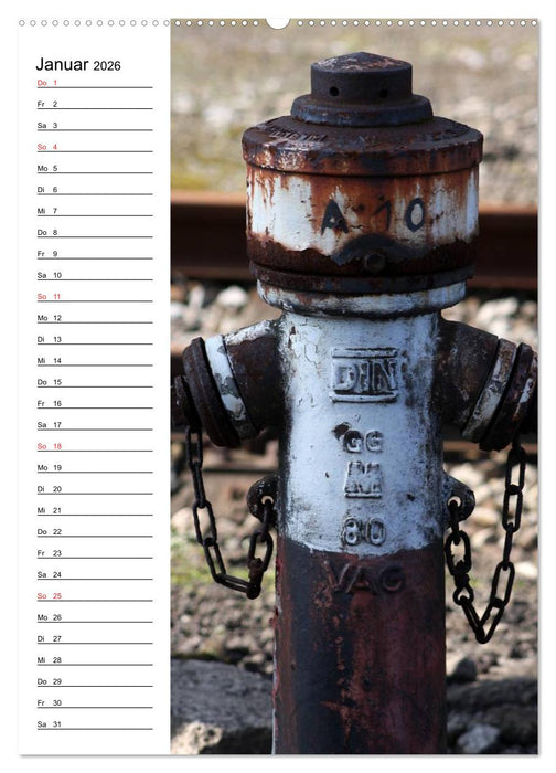 Nostalgie Hydranten (CALVENDO Wandkalender 2026)