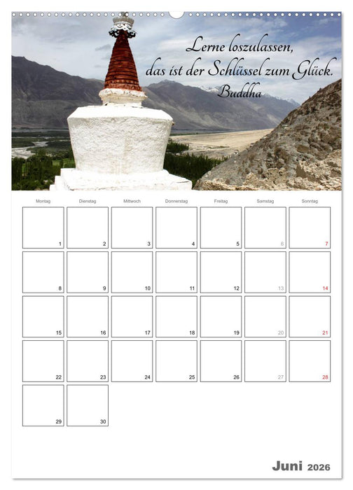 Harmonie und Freude Buddhistische Weisheiten 2026 (CALVENDO Premium Wandkalender 2026)
