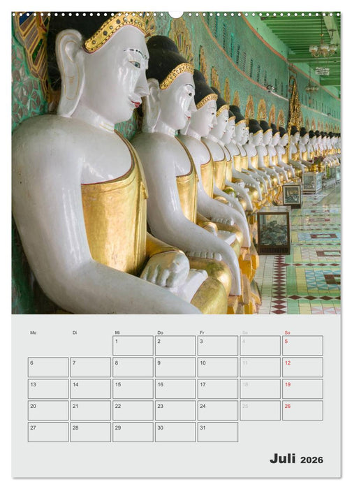 BUDDHA - Das sanfte Lächeln (CALVENDO Premium Wandkalender 2026)