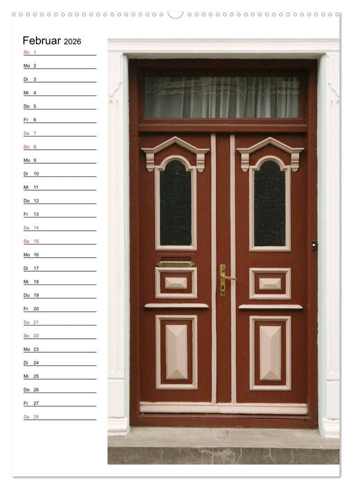 Alte Dänische Türen (CALVENDO Wandkalender 2026)