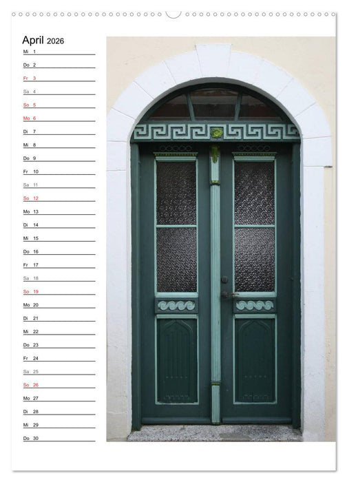 Alte Dänische Türen (CALVENDO Wandkalender 2026)