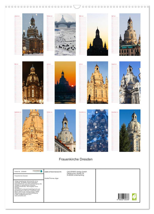 Frauenkirche Dresden (CALVENDO Wandkalender 2026)
