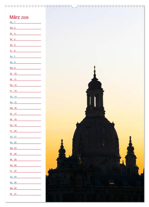 Frauenkirche Dresden (CALVENDO Wandkalender 2026)