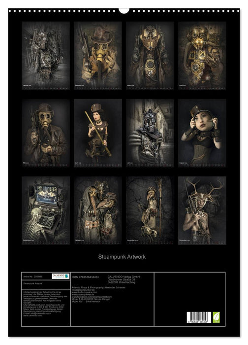 Steampunk Artwork (CALVENDO Wandkalender 2026)