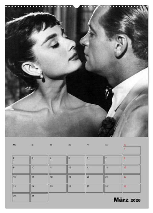Hollywood-Diva. Audrey Hepburn (CALVENDO Premium Wandkalender 2026)