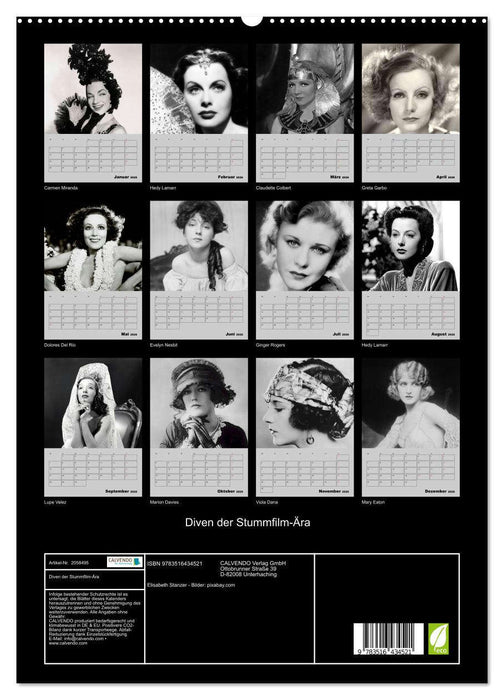 Diven der Stummfilm-Ära (CALVENDO Premium Wandkalender 2026)