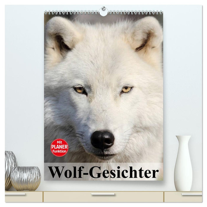 Wolf-Gesichter (CALVENDO Premium Wandkalender 2026)
