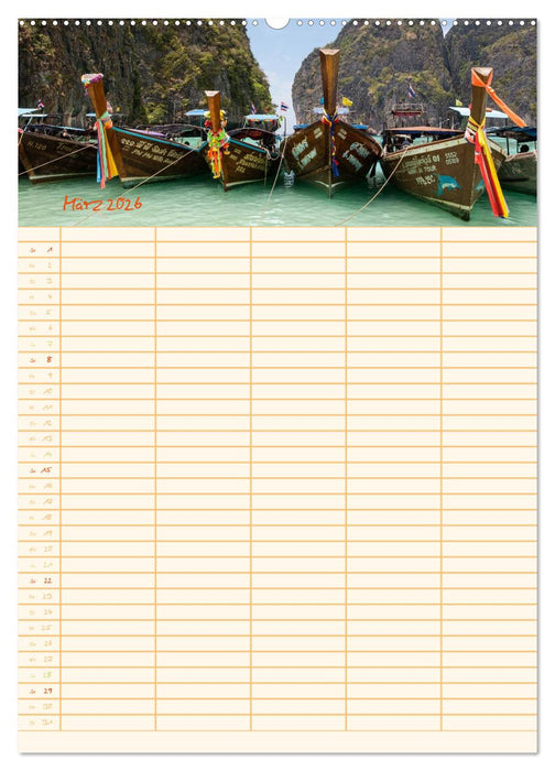 EXOTISCHES SÜDOSTASIEN - Familienplaner 2026 (CALVENDO Wandkalender 2026)