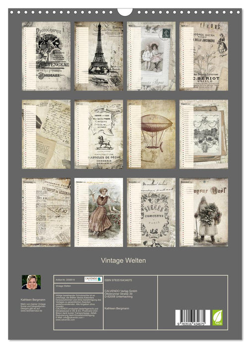 Vintage Welten (CALVENDO Wandkalender 2026)