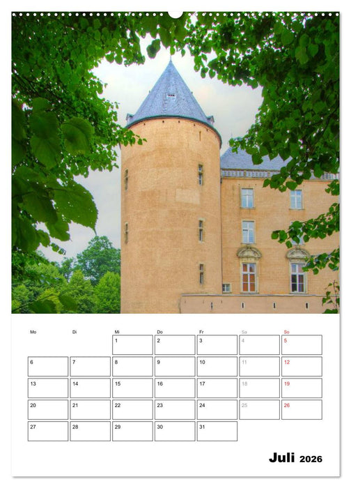 Eindrucksvolle Burgen, malerische Schlösser im Münsterland (CALVENDO Premium Wandkalender 2026)