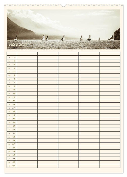 Der Gardasee im Norden - Familienplaner 2026 (CALVENDO Wandkalender 2026)