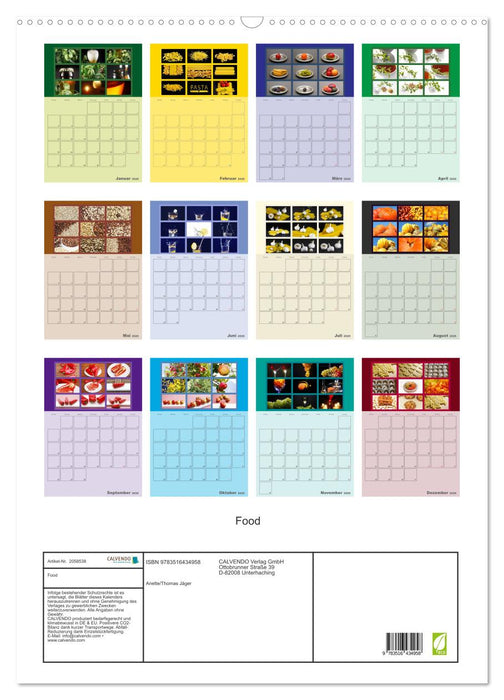 Food (CALVENDO Wandkalender 2026)