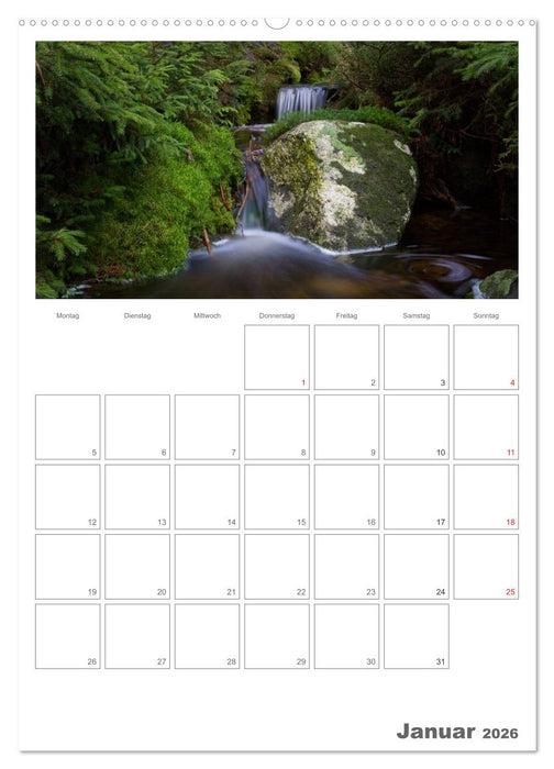 Harzer Wasserwelten (CALVENDO Premium Wandkalender 2026)
