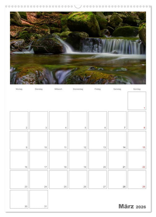Harzer Wasserwelten (CALVENDO Premium Wandkalender 2026)