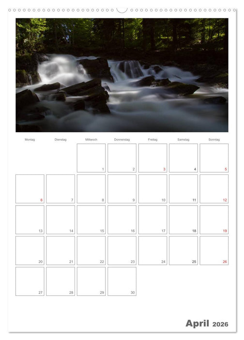 Harzer Wasserwelten (CALVENDO Premium Wandkalender 2026)