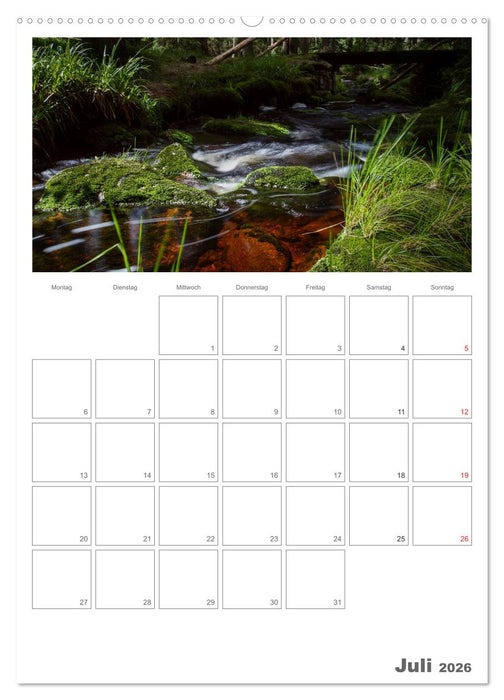 Harzer Wasserwelten (CALVENDO Premium Wandkalender 2026)