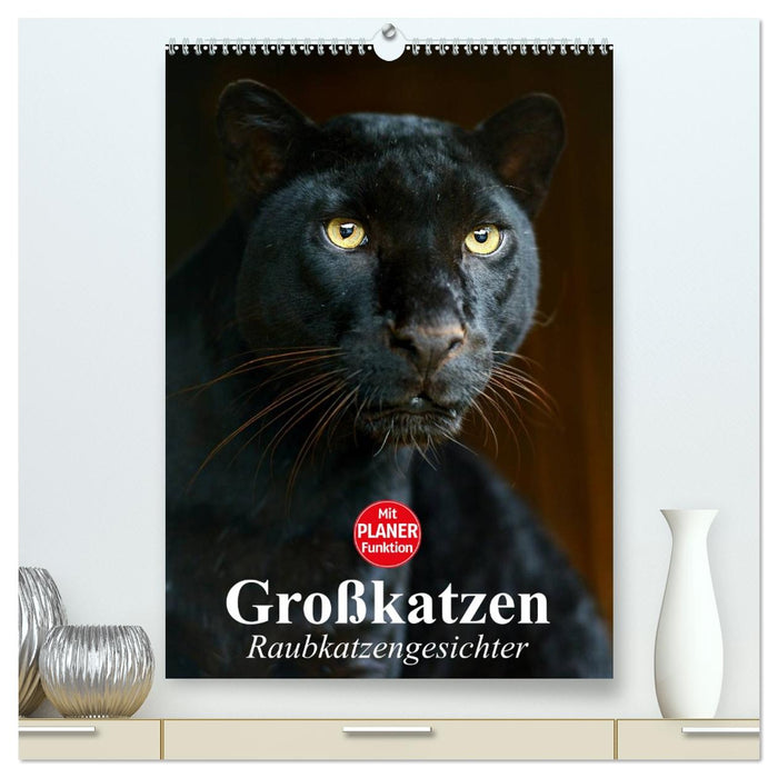 Großkatzen. Raubkatzengesichter (CALVENDO Premium Wandkalender 2026)