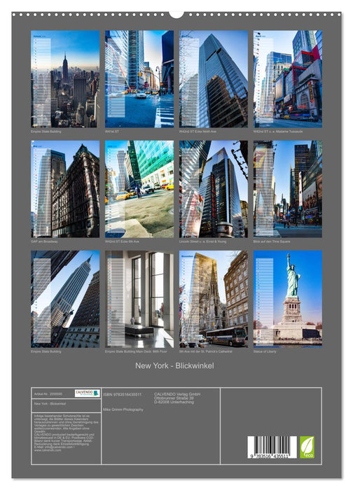 New York - Blickwinkel (CALVENDO Premium Wandkalender 2026)