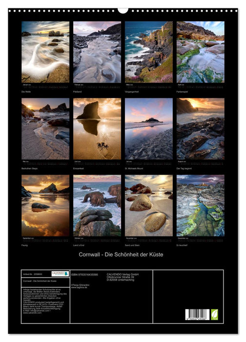 Cornwall - Die Schönheit der Küste (CALVENDO Wandkalender 2026)