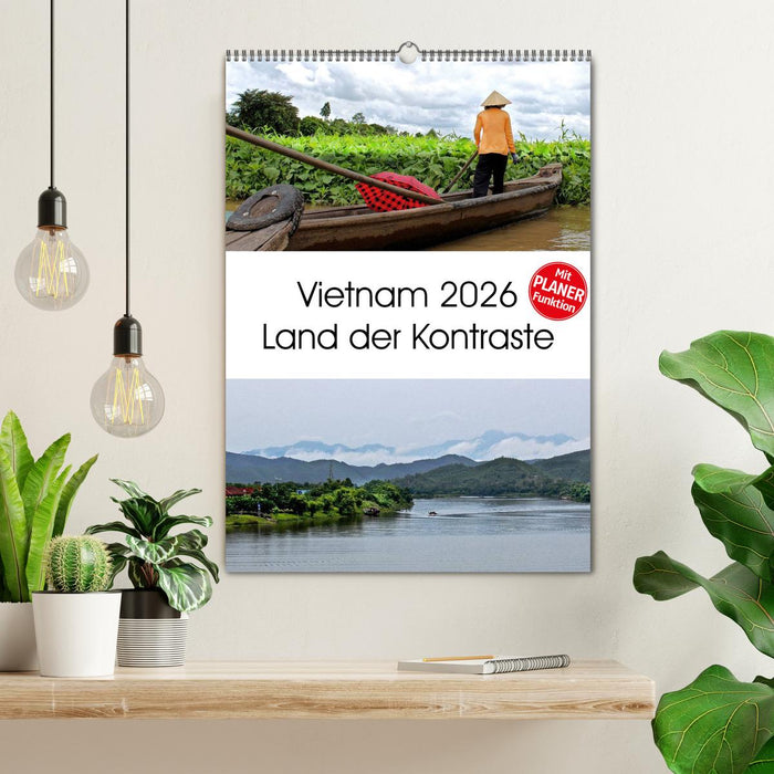 Vietnam 2026 Land der Kontraste (CALVENDO Wandkalender 2026)