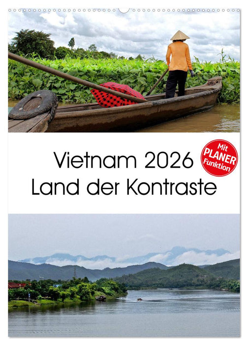 Vietnam 2026 Land der Kontraste (CALVENDO Wandkalender 2026)