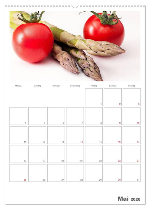 Kulinarische Kompositionen - Terminplaner (CALVENDO Wandkalender 2026)