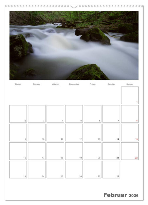 Harzer Wasserwelten (CALVENDO Wandkalender 2026)