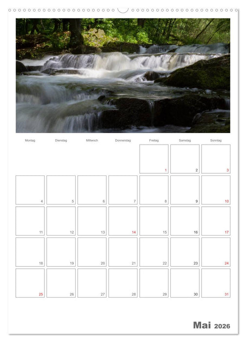 Harzer Wasserwelten (CALVENDO Wandkalender 2026)