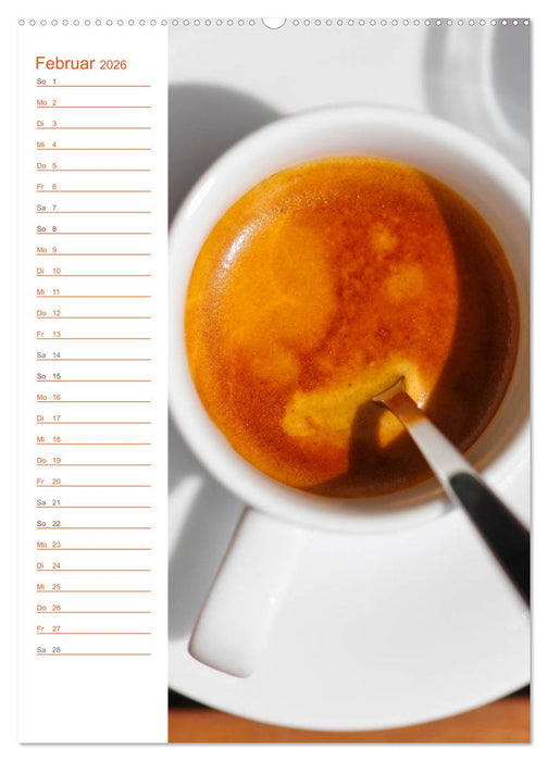 Köstliche Kaffeespezialitäten (CALVENDO Premium Wandkalender 2026)