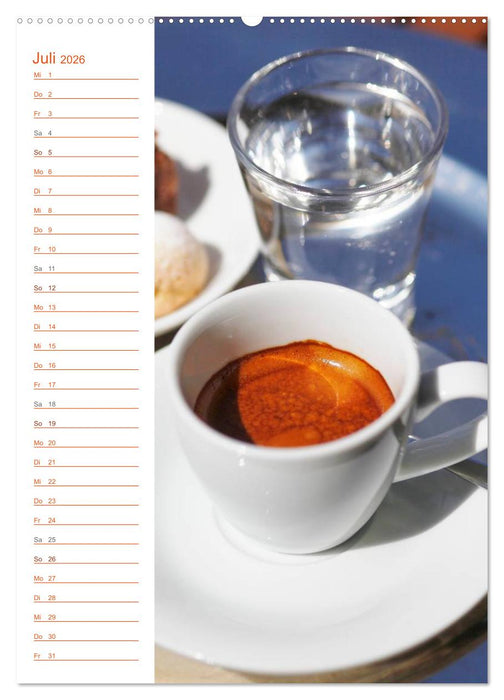 Köstliche Kaffeespezialitäten (CALVENDO Premium Wandkalender 2026)