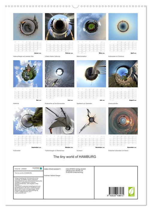 The tiny world of HAMBURG (CALVENDO Premium Wandkalender 2026)