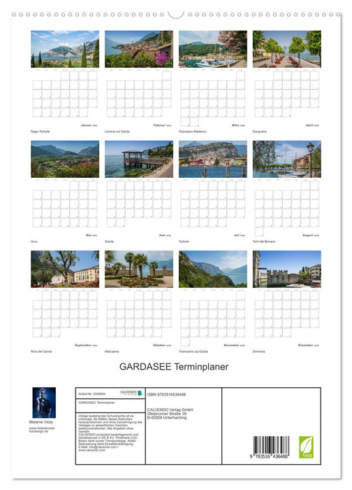 GARDASEE Terminplaner (CALVENDO Premium Wandkalender 2026)