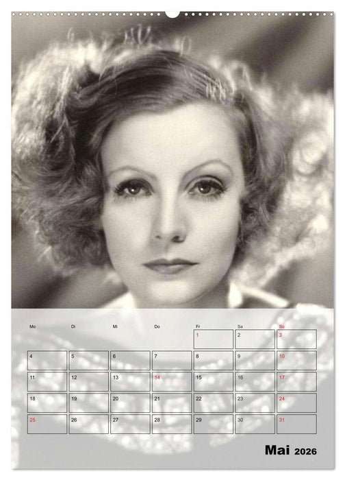 Filmstars der goldenen Leinwandjahre (CALVENDO Wandkalender 2026)