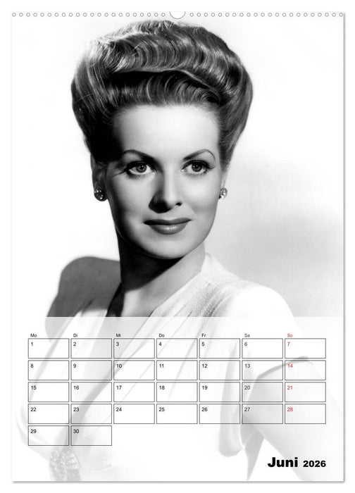 Filmstars der goldenen Leinwandjahre (CALVENDO Wandkalender 2026)