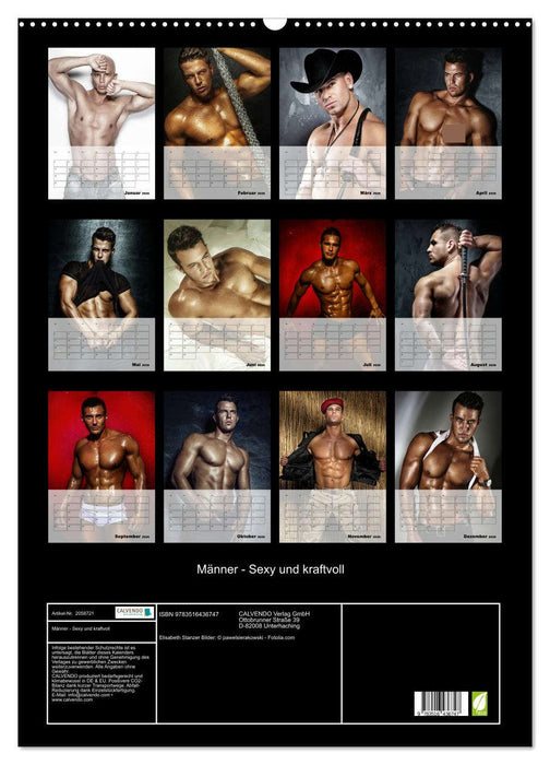 Männer - Sexy und kraftvoll (CALVENDO Wandkalender 2026)