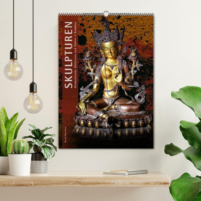 SKULPTUREN Hinduistische Göttinnen und Götter • Buddhas (CALVENDO Wandkalender 2026)