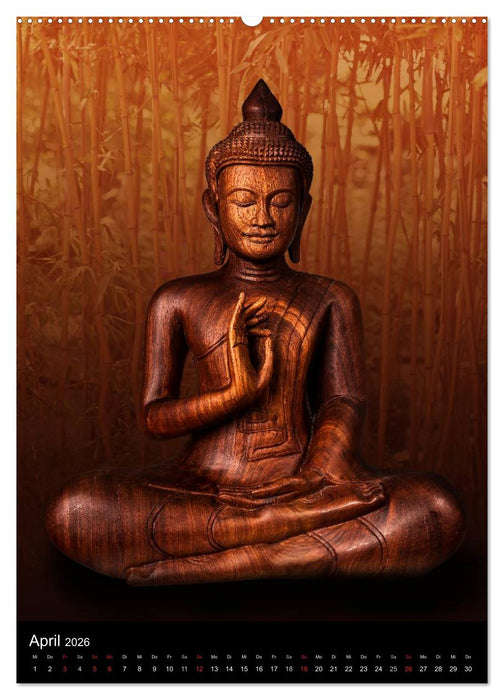 SKULPTUREN Hinduistische Göttinnen und Götter • Buddhas (CALVENDO Wandkalender 2026)