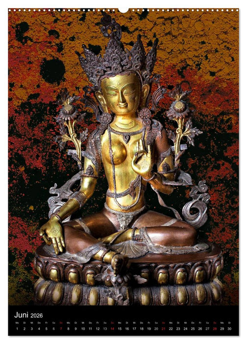 SKULPTUREN Hinduistische Göttinnen und Götter • Buddhas (CALVENDO Wandkalender 2026)