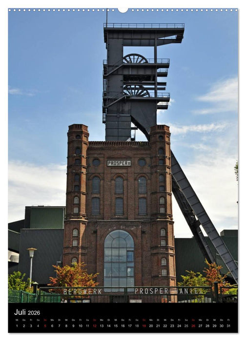 Fördertürme im Ruhrgebiet (CALVENDO Premium Wandkalender 2026)