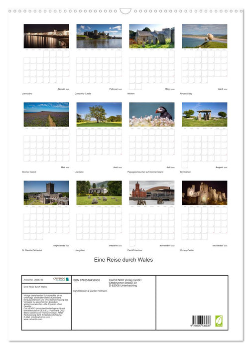 Eine Reise durch Wales (CALVENDO Wandkalender 2026)