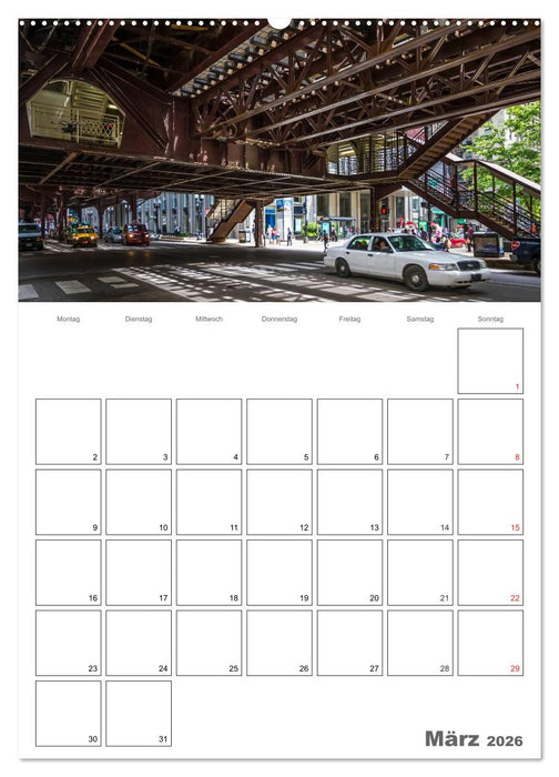 CHICAGO Terminplaner (CALVENDO Premium Wandkalender 2026)