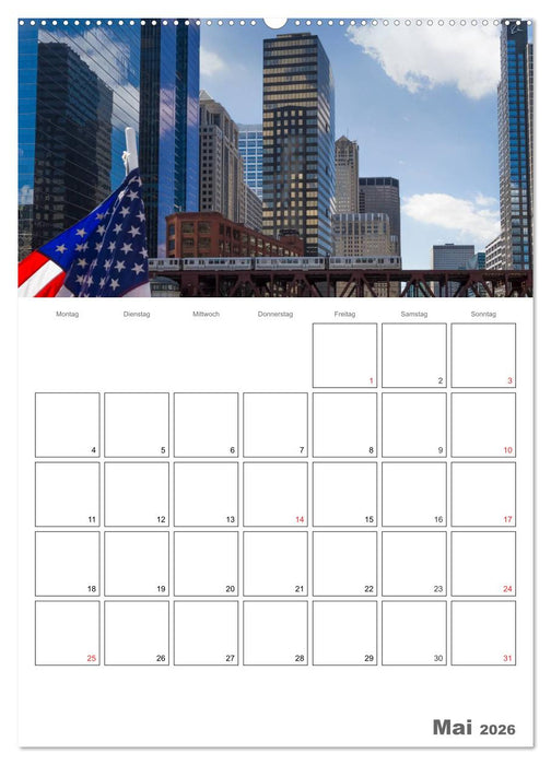 CHICAGO Terminplaner (CALVENDO Premium Wandkalender 2026)