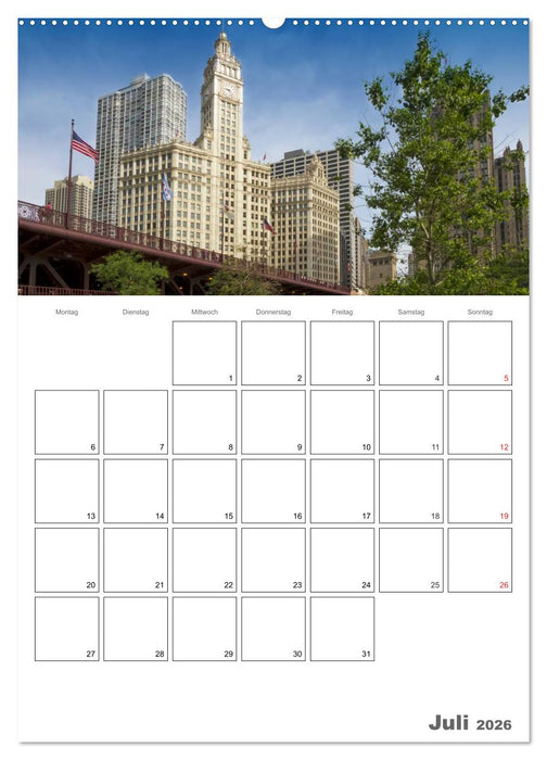 CHICAGO Terminplaner (CALVENDO Premium Wandkalender 2026)