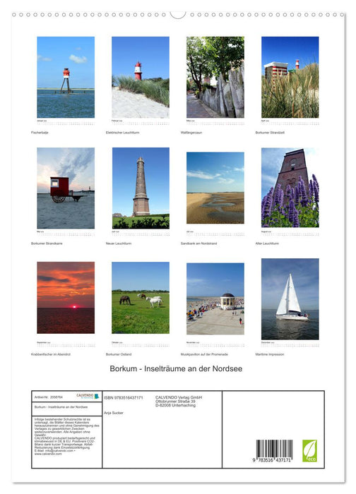 Borkum - Inselträume an der Nordsee (CALVENDO Premium Wandkalender 2026)