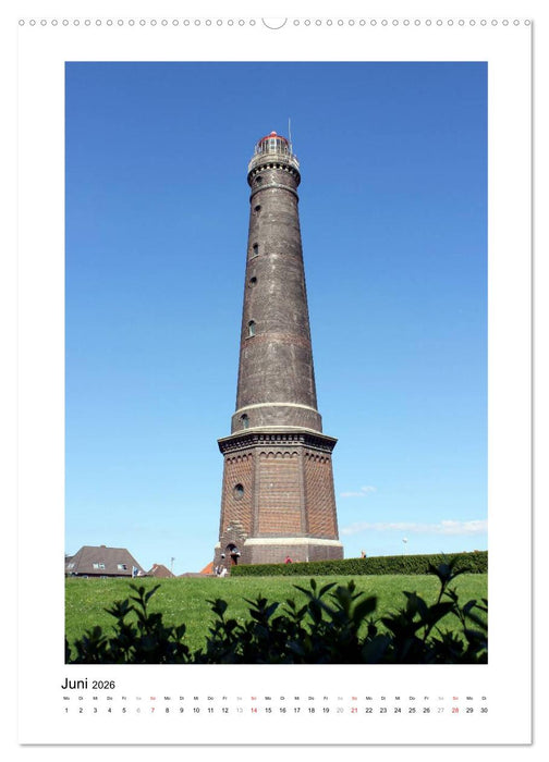 Borkum - Inselträume an der Nordsee (CALVENDO Premium Wandkalender 2026)
