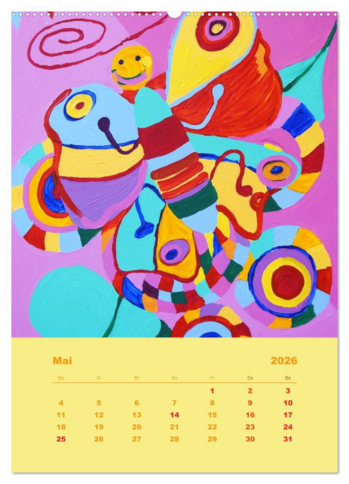 Licht ist bunt - Malerei in Acryl und Aqua Öl (CALVENDO Premium Wandkalender 2026)