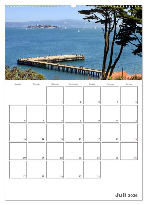 SAN FRANCISCO Terminplaner (CALVENDO Premium Wandkalender 2026)